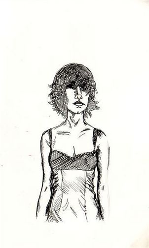  PJ Harvey Drawn with Black Pen