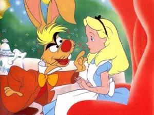 The March Hare likes Alice.