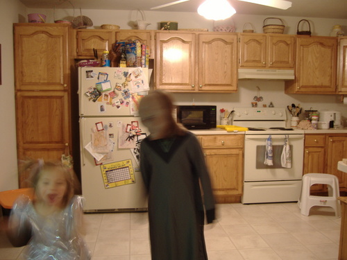  me scaring the crap out of my sissy at halloween