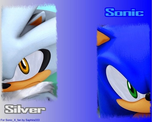  sonic and silver achtergrond