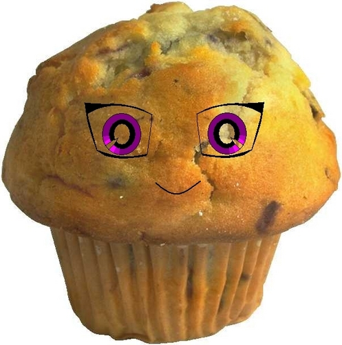  animê queque, muffin
