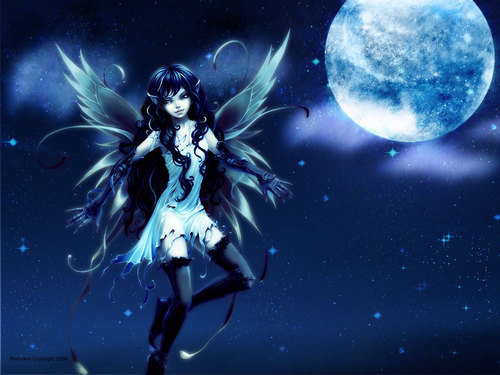  anime Water Fairy fondo de pantalla