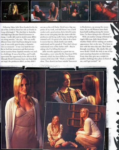 Julie Benz - Angel Magazine - July/August 2004