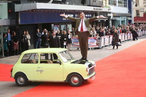 Mr Bean and his car