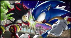  Sonic vs Shadow combate