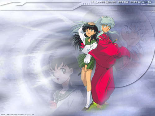  Inuyasha and kagome _ in_the_wind