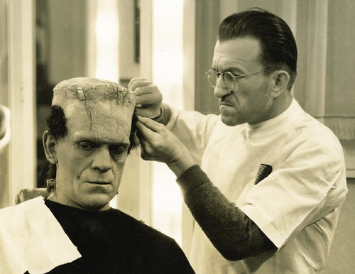  Boris Karloff. Frankenstein make up