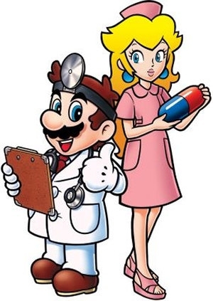  DR mario and Nurse pesca, peach