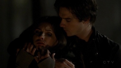  Damon threatens to change Elena