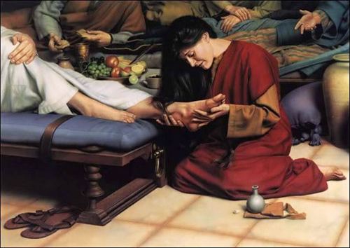  Mary Washes Jesus's Feet