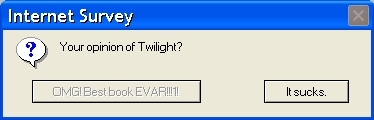  An Internet Survey : Your opinion on Twilight