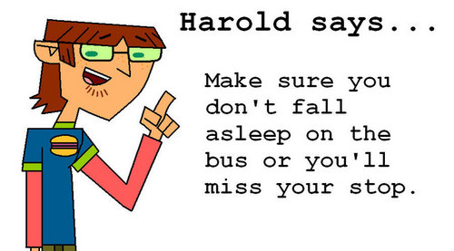  Harold's 조언