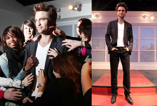  Madame Tussauds unveils RPatz as new waxwork amidst screaming fan