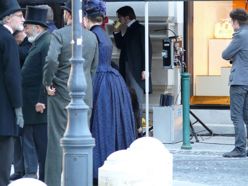  Rob on Bel Ami set today