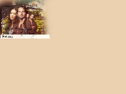  Sawyer and Kate wallpaper