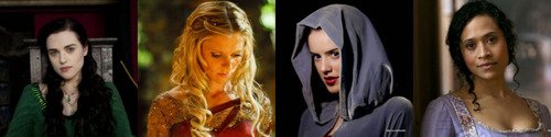  Some of the girls from merlin!