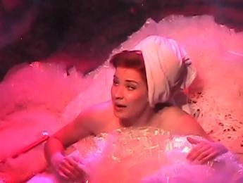  Ariel taking a bubble bath