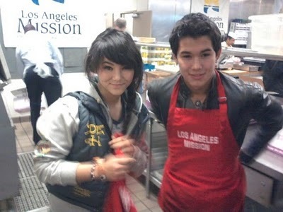  Booboo Stewart & Fivel at the LA Mission Easter for Homeless