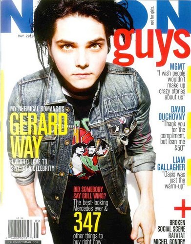  Gerard Way on the Cover of Nylon Guys Magazine