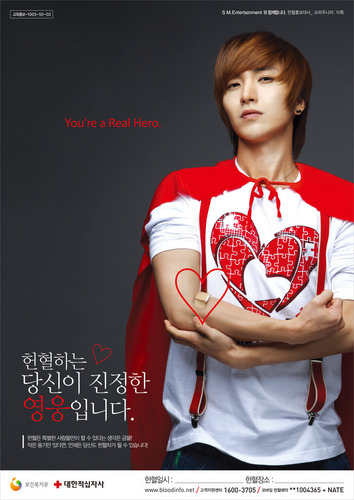  SuJu and f(x) For Blood Donation Campaign