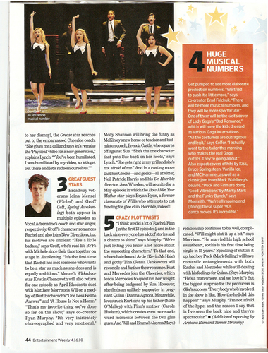  'The Return of Glee' in Entertainment Weekly [3]