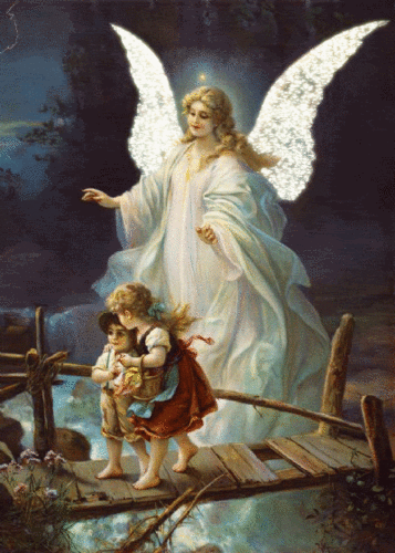 Angel Watching Over Children