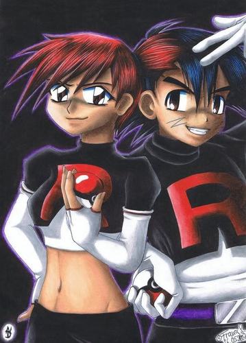 Ash and Misty in Team Rocket