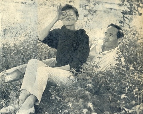  Audrey with Mel Ferrer