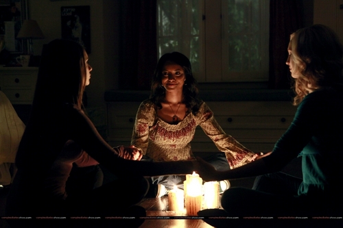 Caroline and Elena episode stills