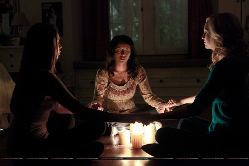 Caroline and Elena episode stills