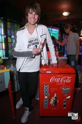  James and a Coca-Cola