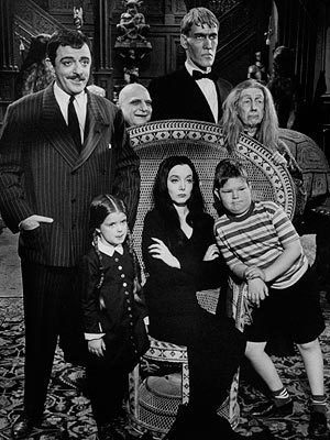  John Astin and the cast of the Addams Family