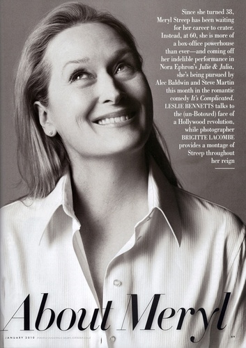  Meryl Streep in Vanity Fair Magazine January 2010