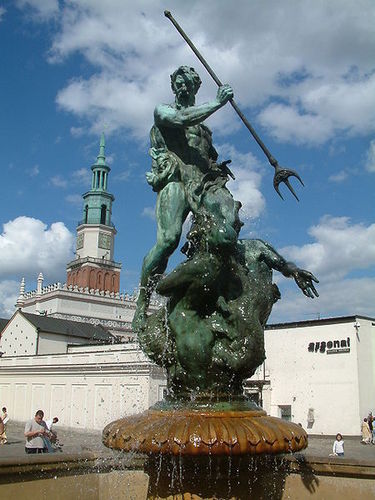 Neptune in Poznań, Poland.