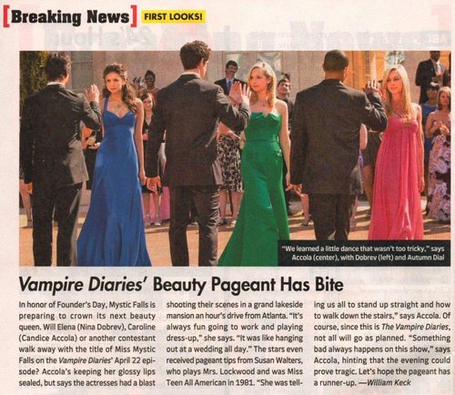  TV Guide Magazine previews Miss Mystic Falls