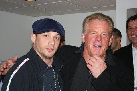  Tom Hardy with NicK Nolte (Plays his dad in The Warrior)