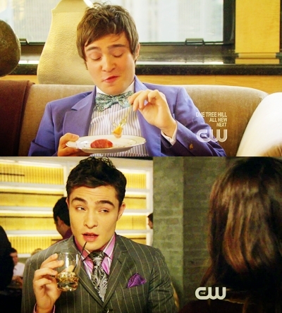  Chuck's adorable eating/drinking face