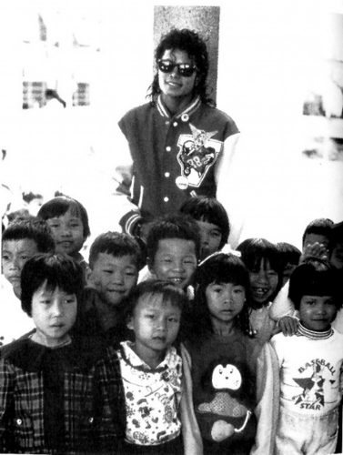 Michael with children