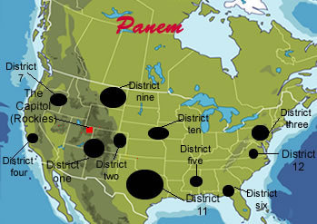  My map of Panem