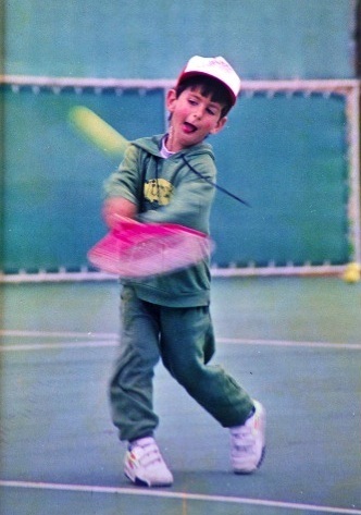 little djoko and pink racquet