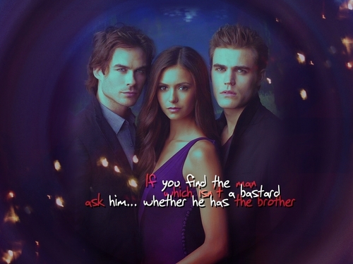 Stefan, Elena, and Damon
