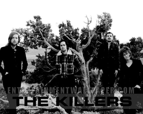  The Killers Black and White wallpaper.