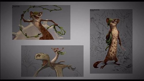 The many images of Buck, the one-eyed weasel!