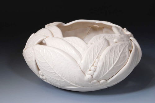  Coleus leaf bowl handmade ceramics