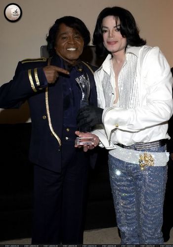  Michael with James Brown