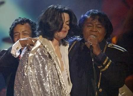  Michael with James Brown