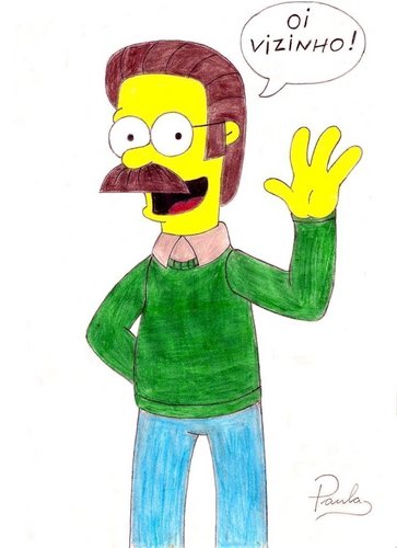  Ned Flanders peminat Art