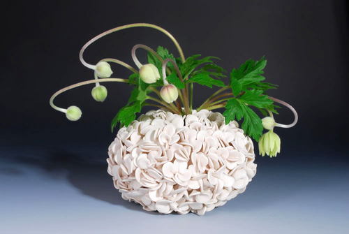  Thousand petal vase handmade ceramics
