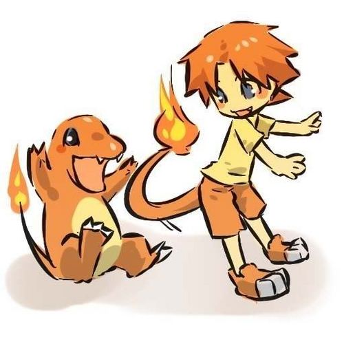  Charmander and trainer