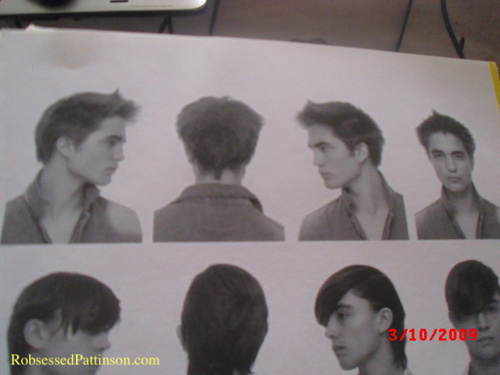  New/Old Pics Of Robert Pattinson Modelling For A Hairdressers Magazine